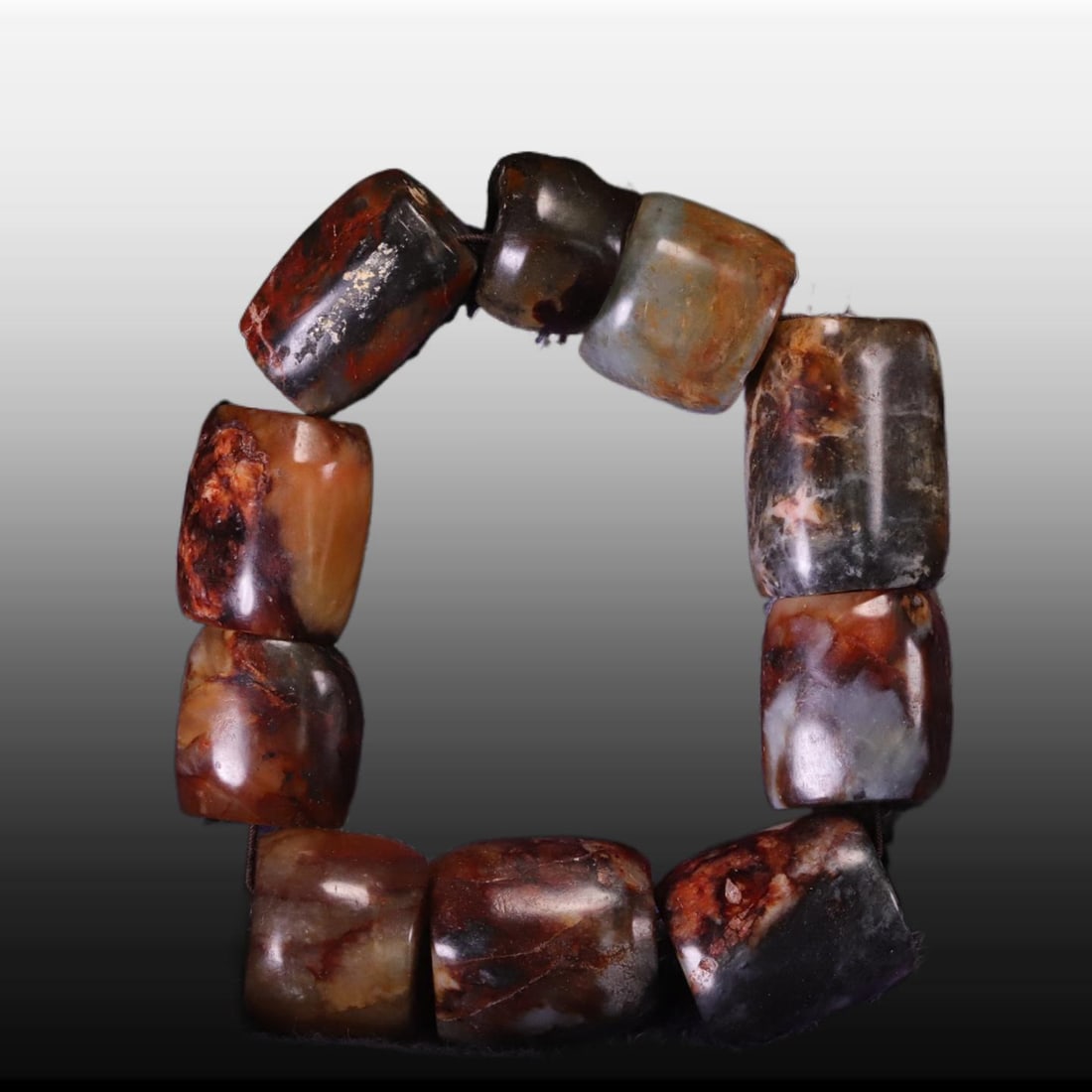 A Exquisite Gaogu Jade Bracelets - 6
