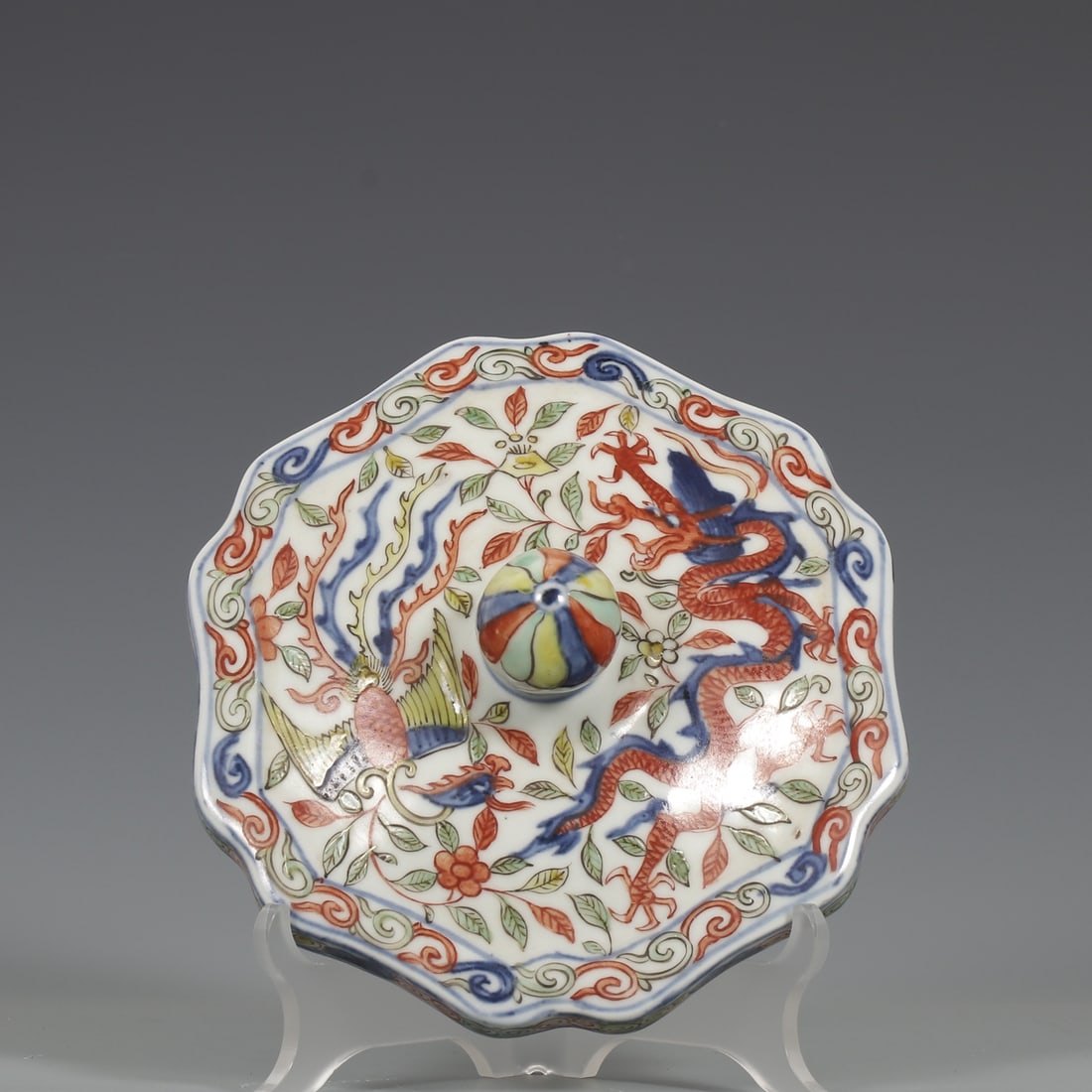 A Exquisite Wucai Dragon and Phoenix Pattern Jar - 7