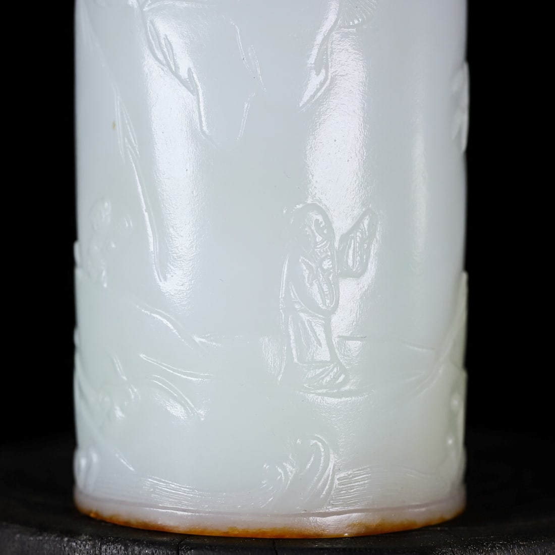 A Exquisite Hotan Jade Figures Pattern Handheld Carving - 2