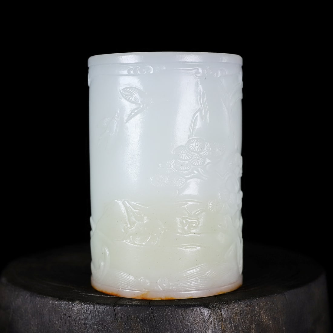 A Exquisite Hotan Jade Figures Pattern Handheld Carving - 4