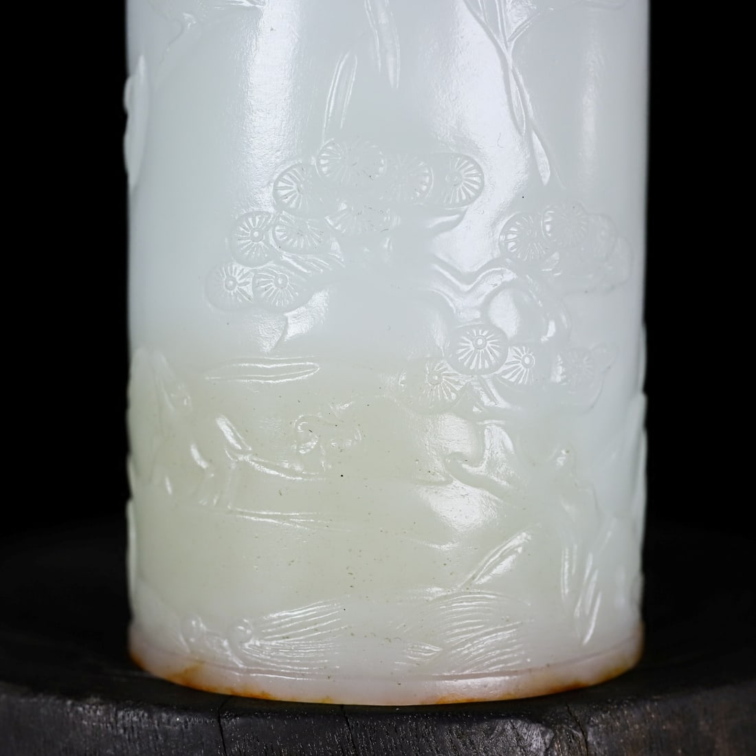 A Exquisite Hotan Jade Figures Pattern Handheld Carving - 5