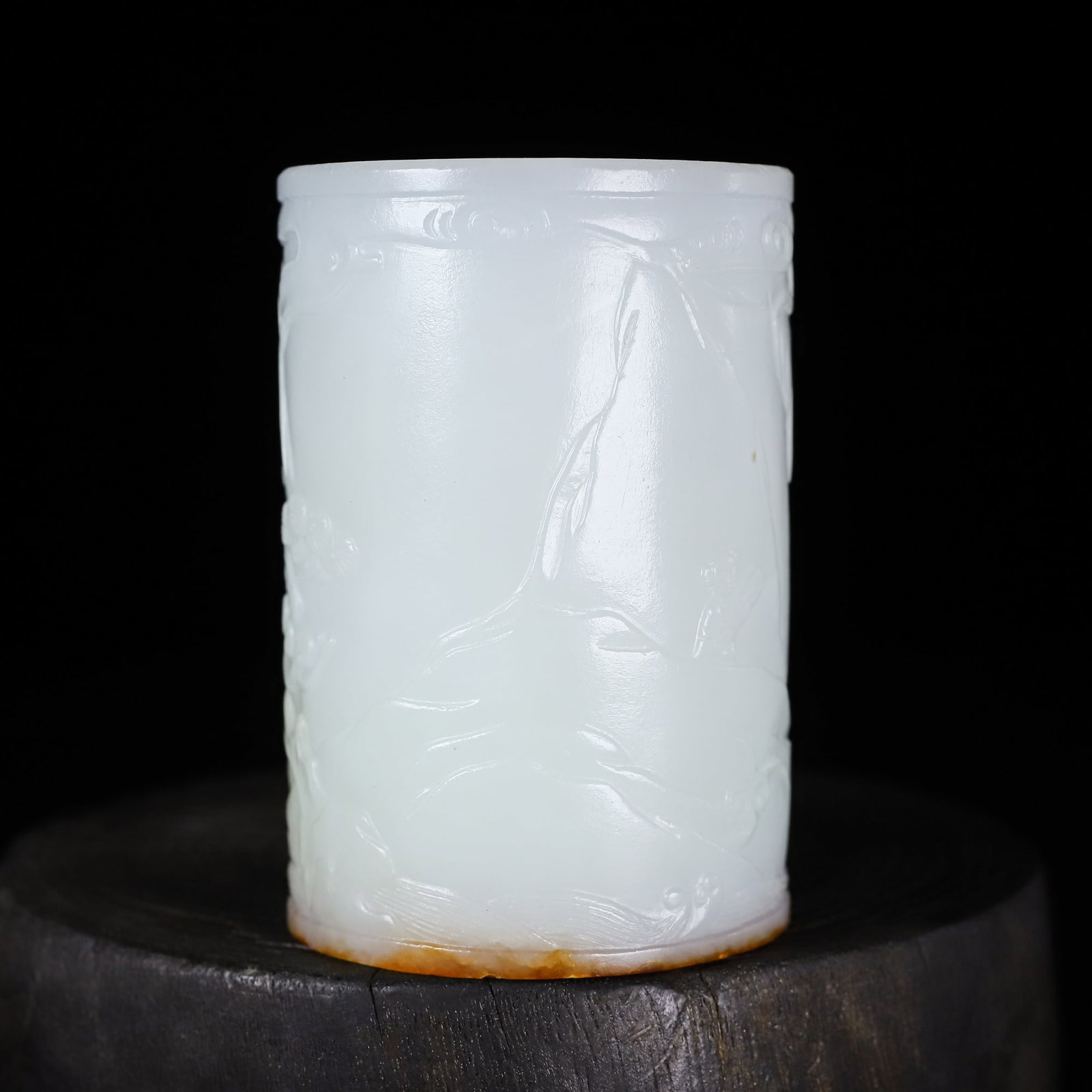 A Exquisite Hotan Jade Figures Pattern Handheld Carving - 7