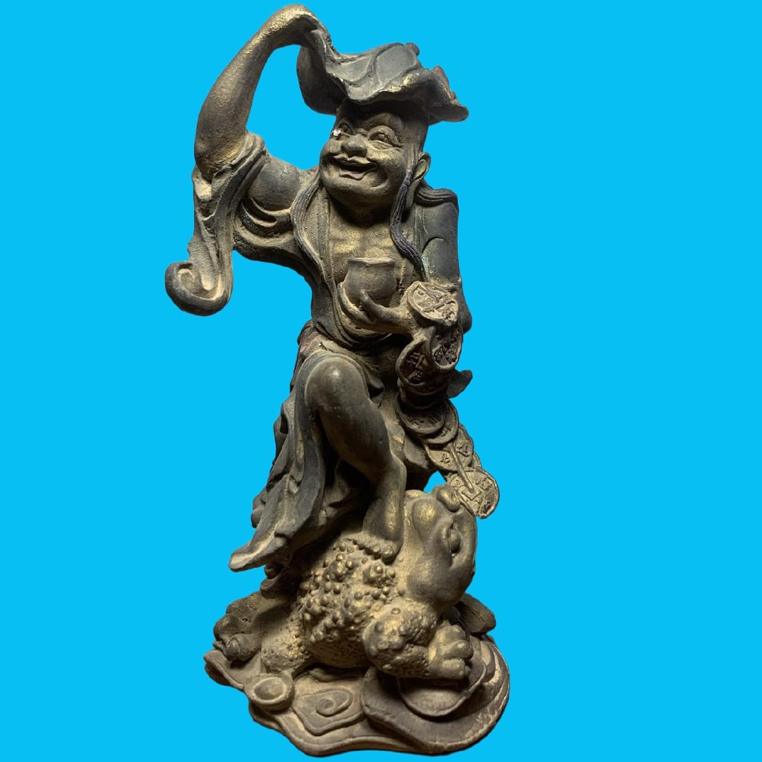 A Exquisite Copper-Bodied Buddha statue Ornament: A Exquisite Copper-Bodied Buddha statue Ornament,Qing Dynasty, China,Size:7.1inx3.1in,Weight:1310g 铜制佛像摆件,中国清代