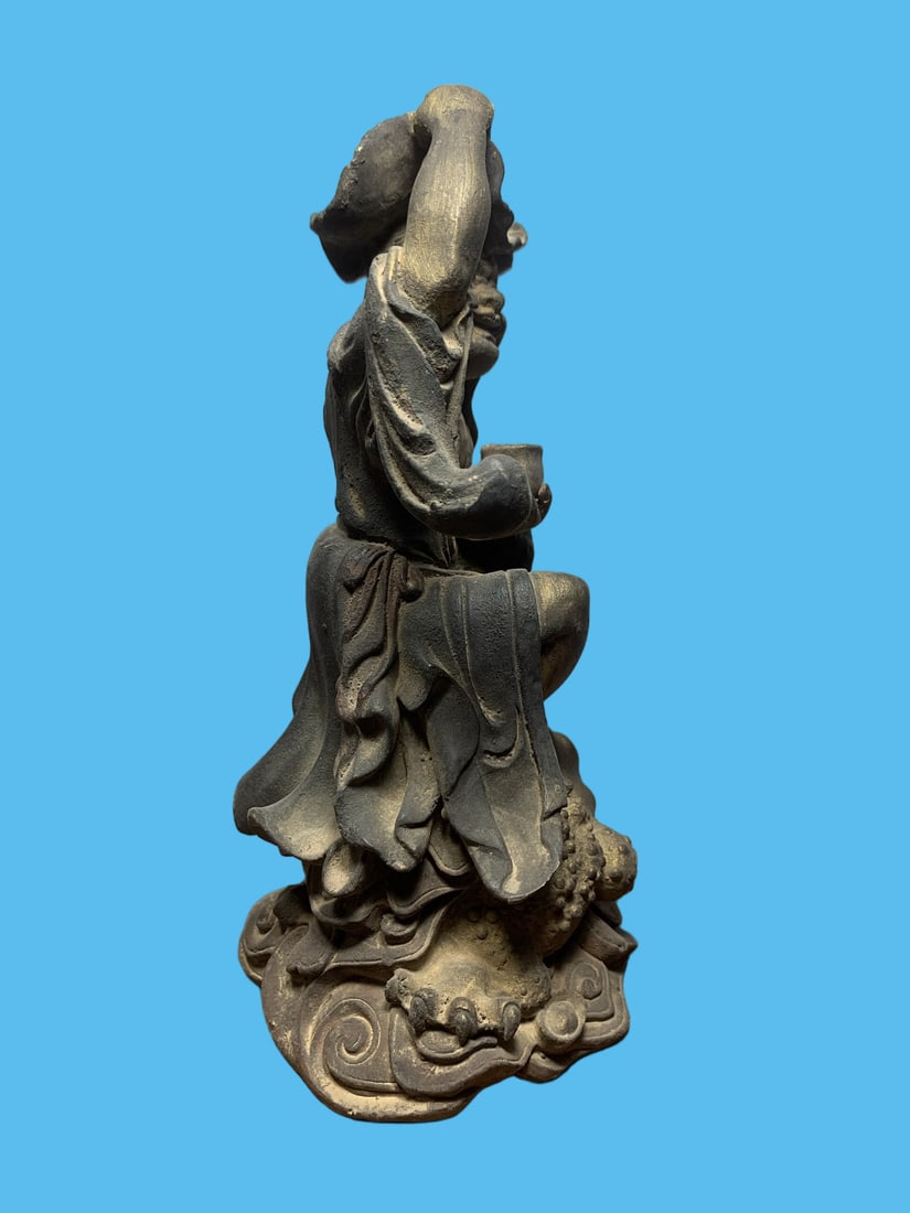 A Exquisite Copper-Bodied Buddha statue Ornament - 4