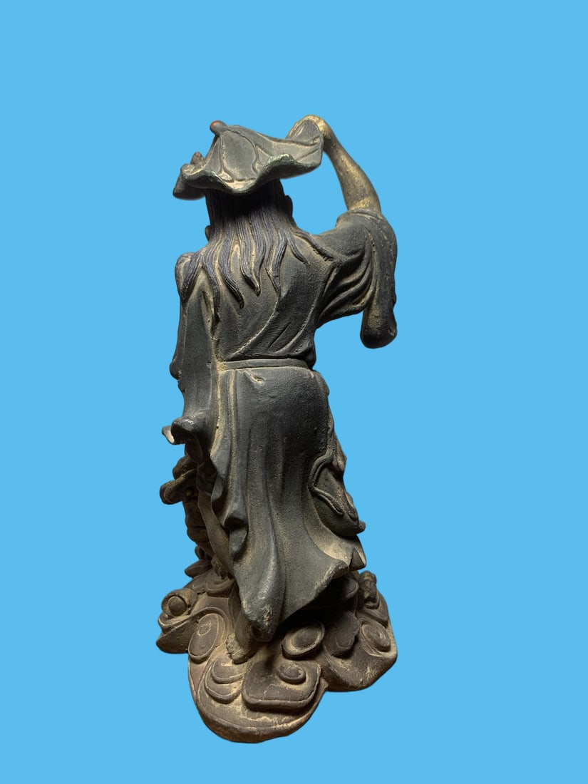 A Exquisite Copper-Bodied Buddha statue Ornament - 5