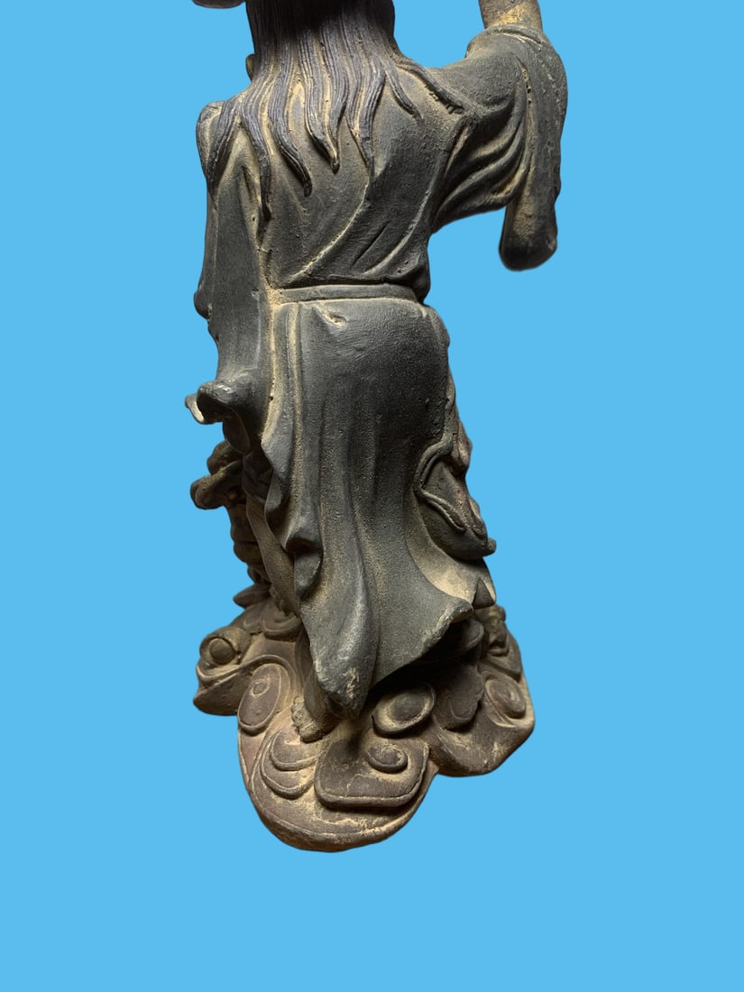 A Exquisite Copper-Bodied Buddha statue Ornament - 8