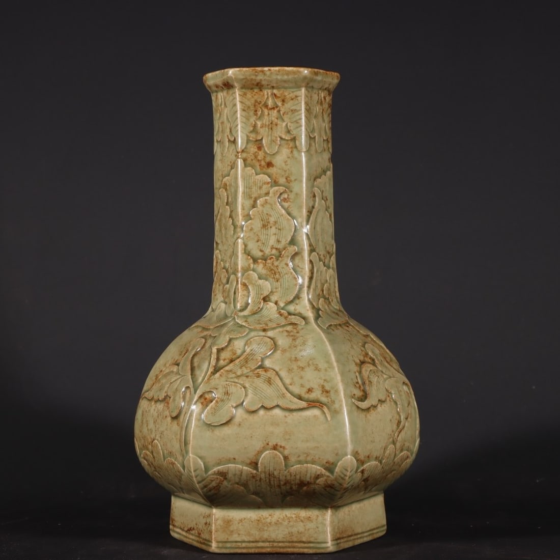 A Exquisite Yue yao Flower Pattern Vase - 5