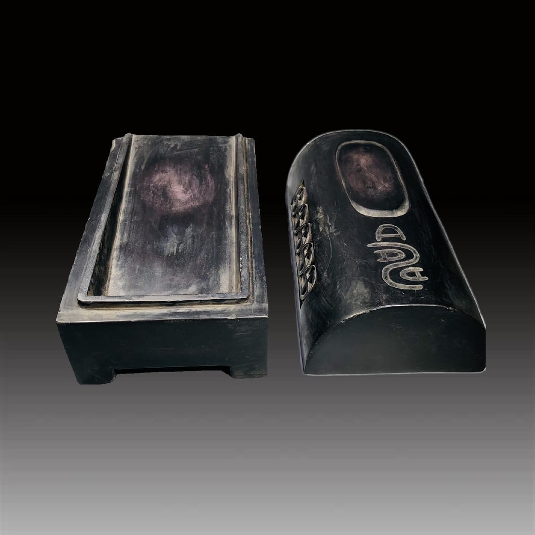A Exquisite Swastika Pattern Inkstone - 7