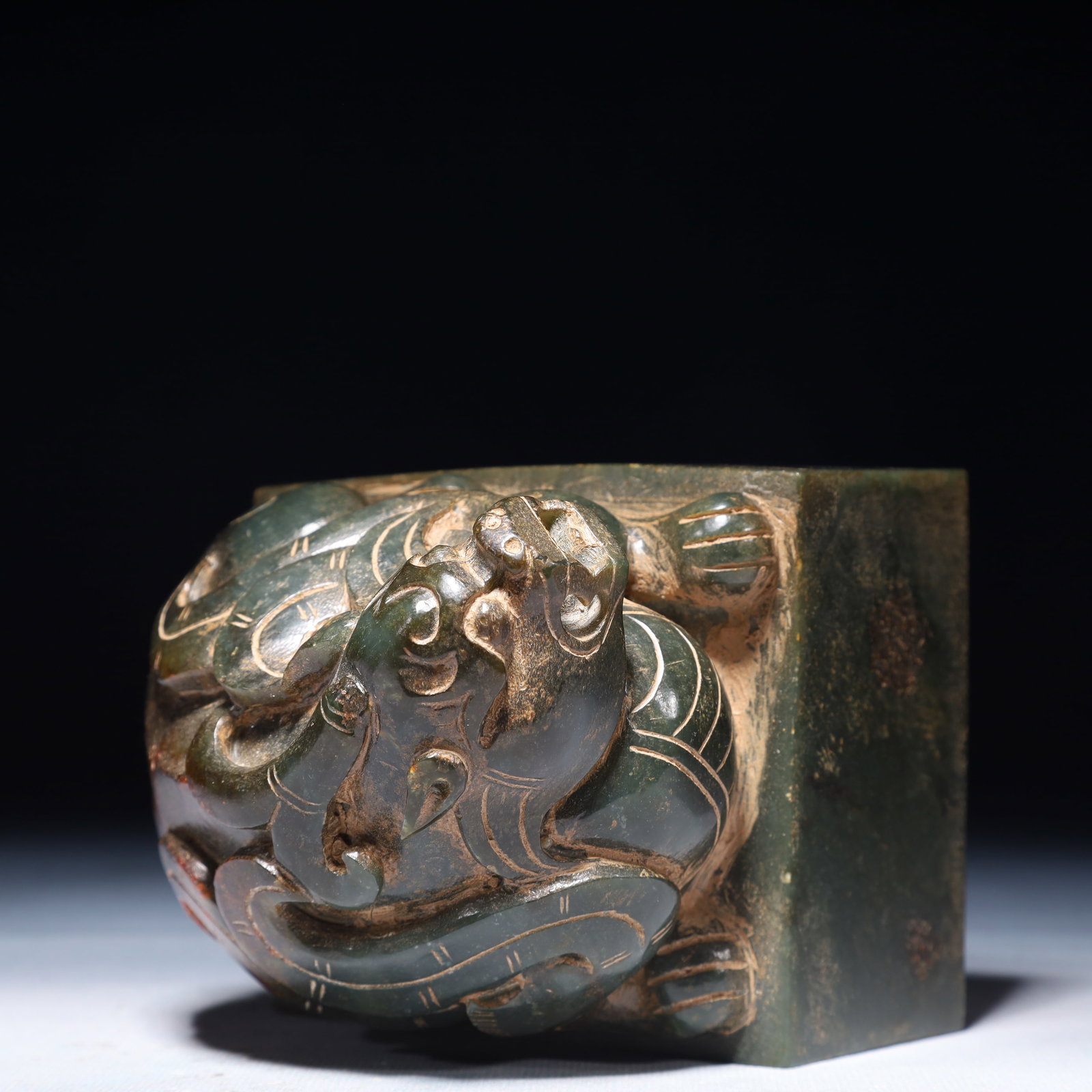 An Exquisite Jasper Beast Seal - 7