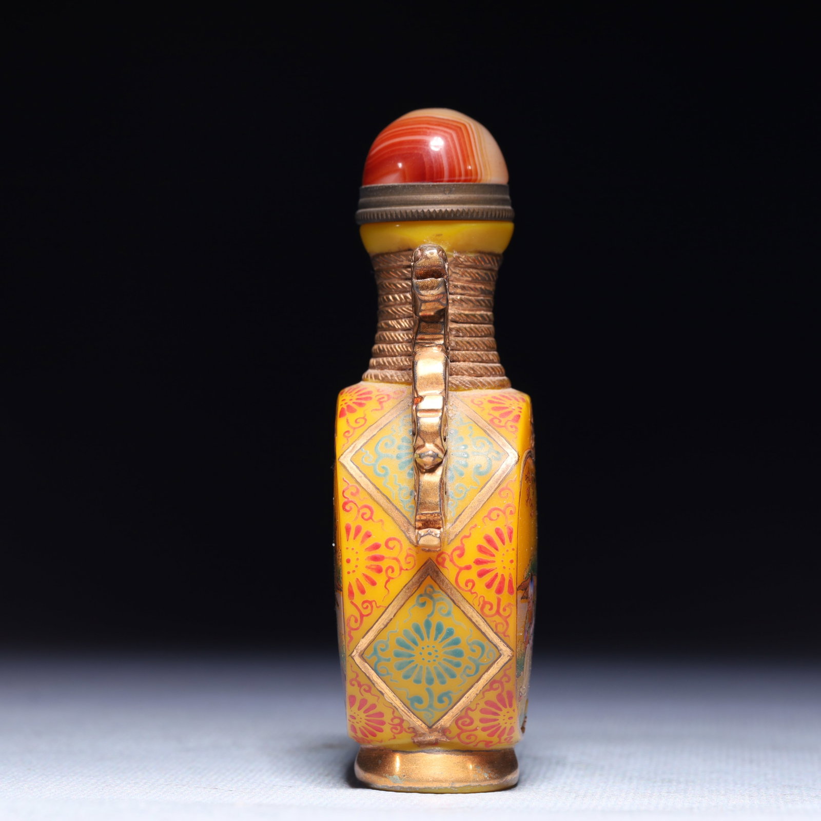 An Exquisite Glass Figure Pattern Snuff Bottle - 6