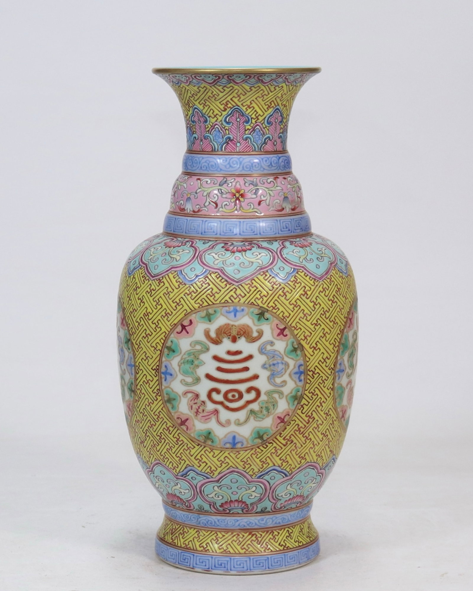 A Rare Enamel Lotus Pattern Vase - 4