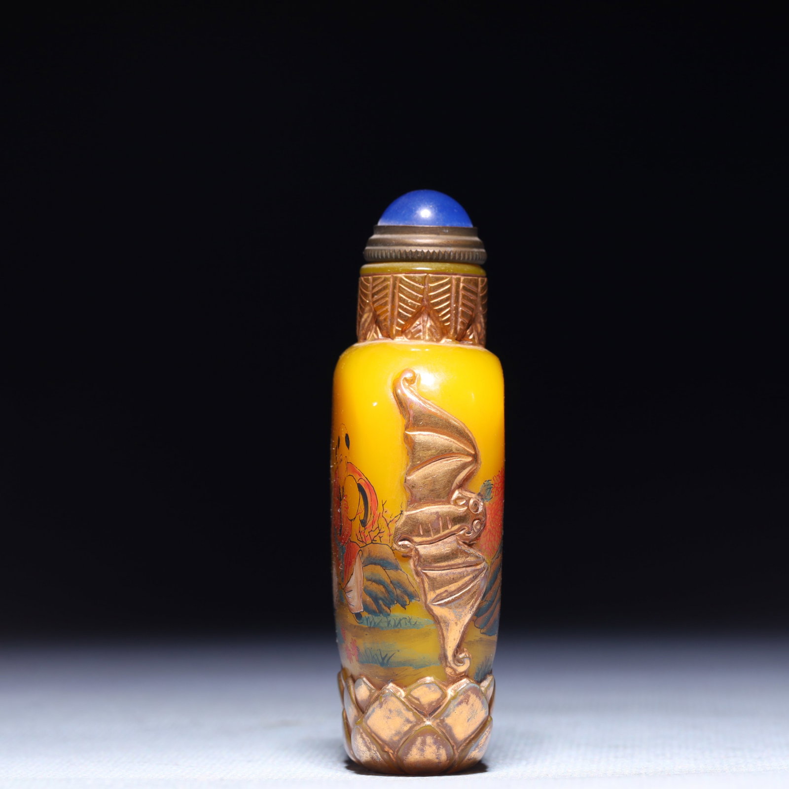 An Exquisite Glass Figure Pattern Snuff Bottle - 3