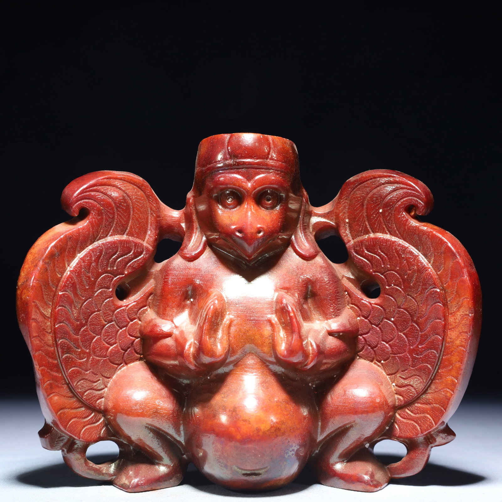 An Exquisite Archaic Jade Roc Ornament (1 of 6)