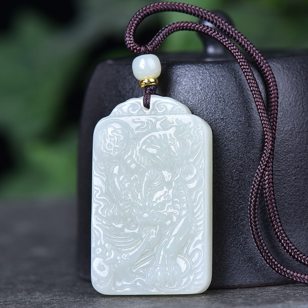 An Exquisite White Jade Wealth-Attracting Creature Pendant - 3