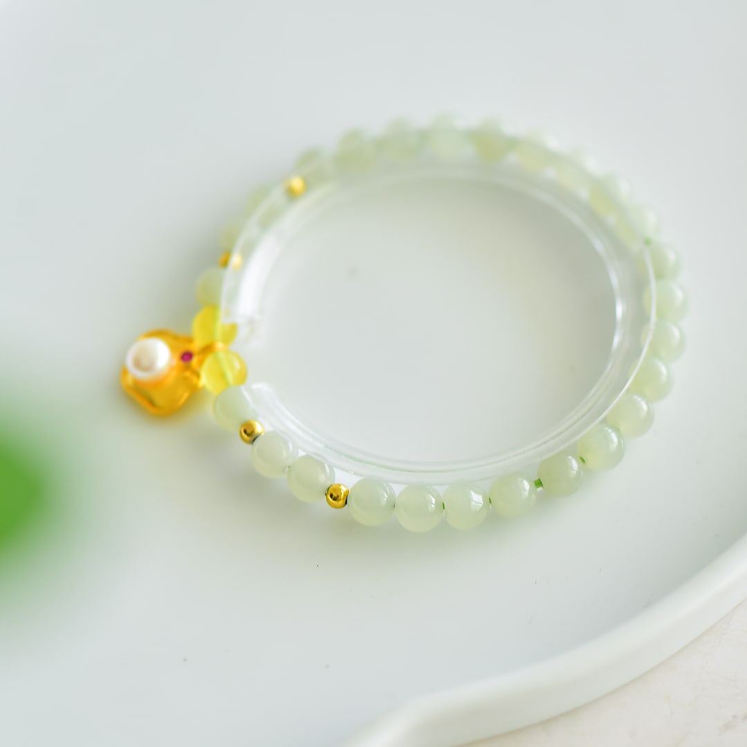 An Exquisite White Jade Bracelets - 3