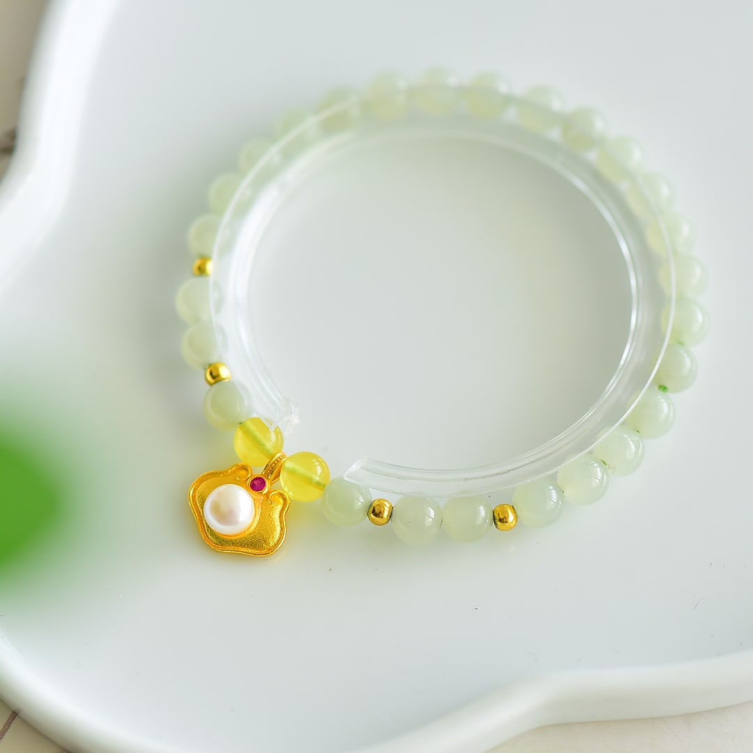 An Exquisite White Jade Bracelets - 4