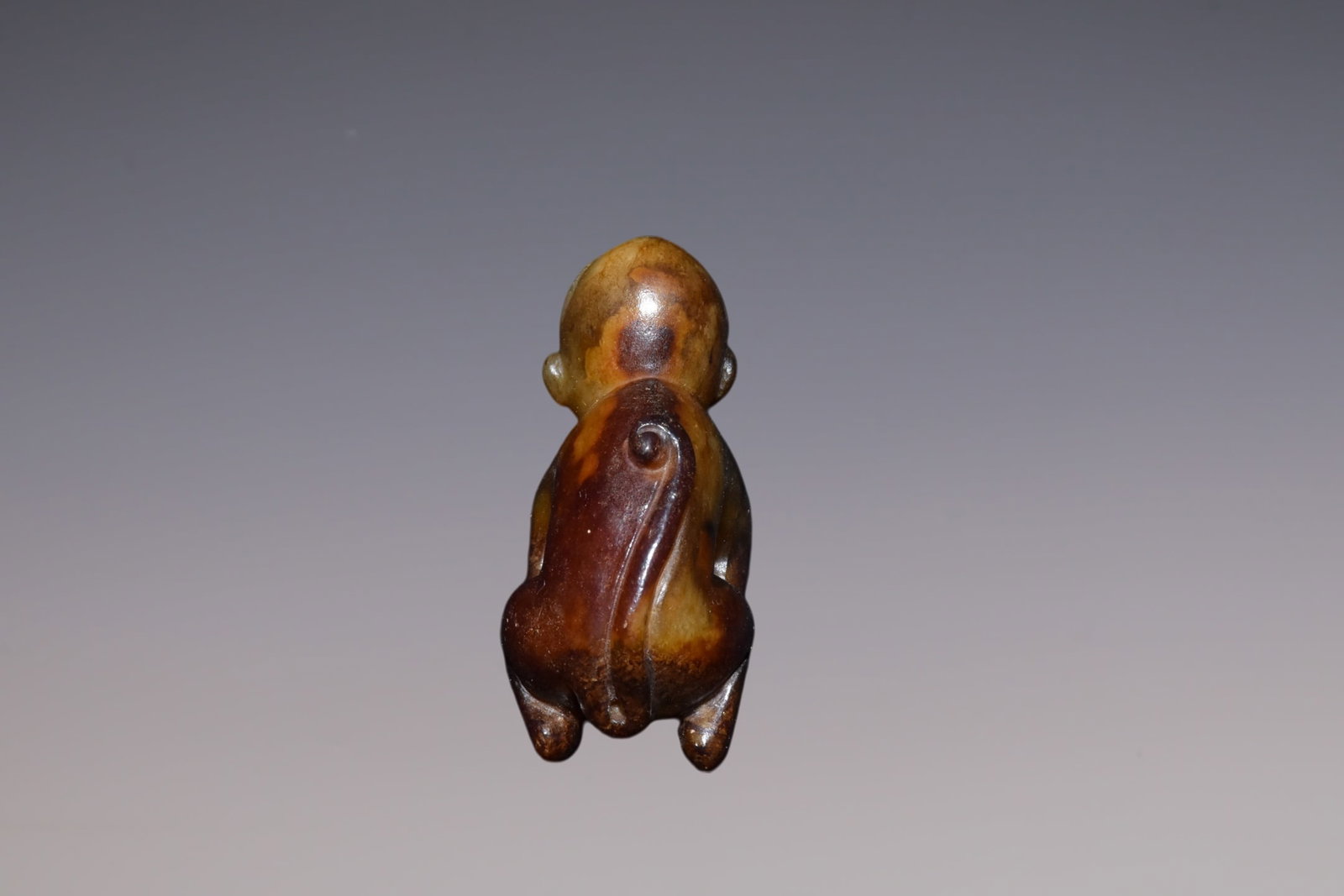 An Exquisite White Jade Monkey - 4
