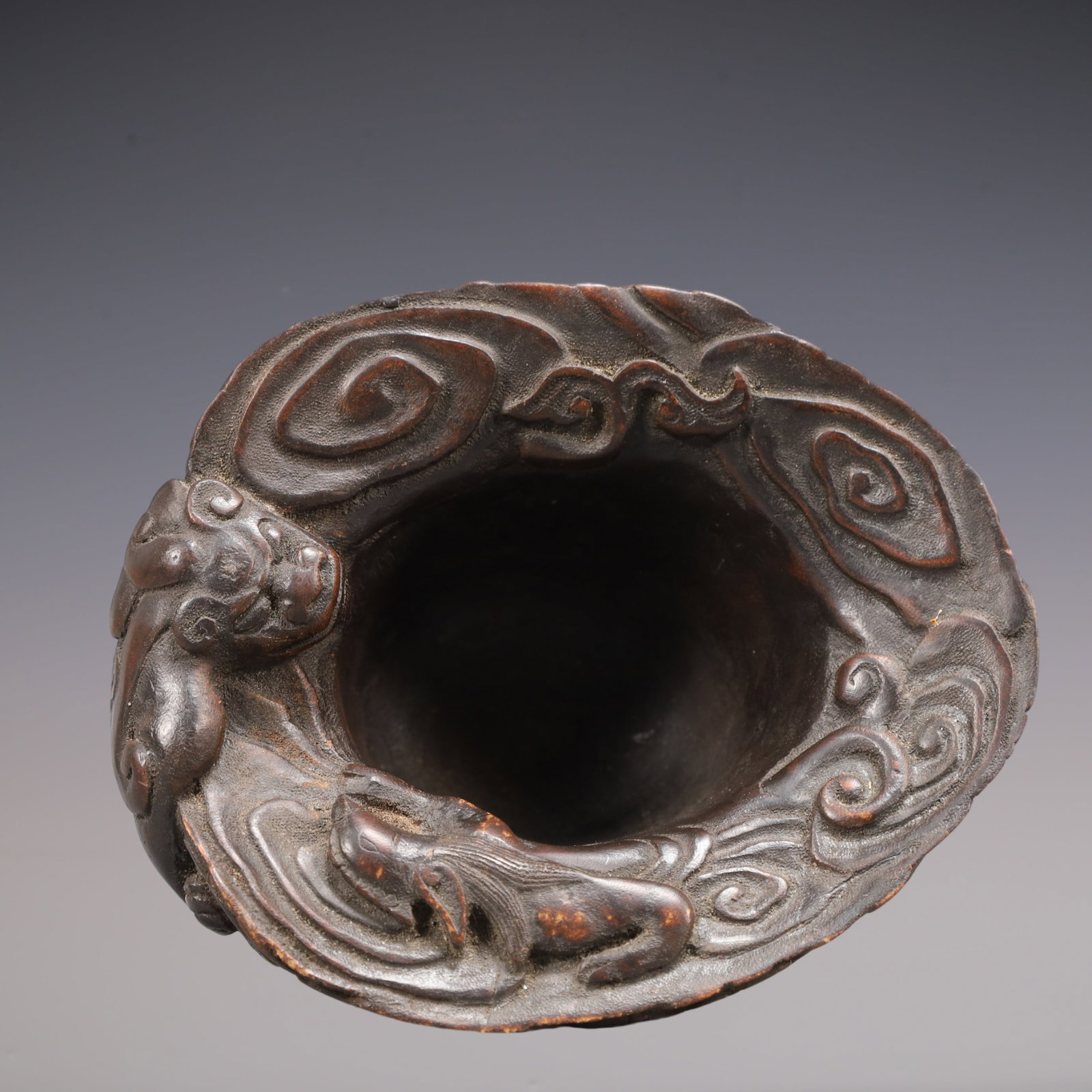 A Exquisite Eaglewood Auspicious Beast Pattern Cup - 7
