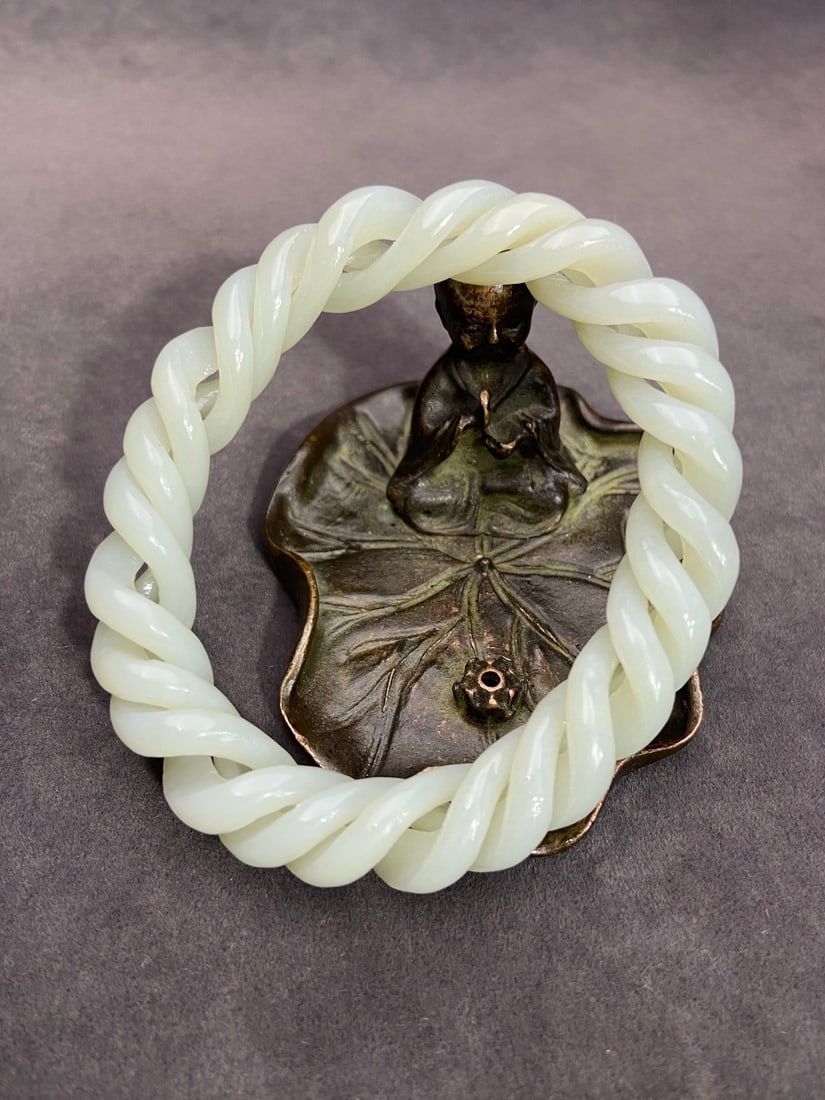 An Exquisite White Jade Bracelets - 6