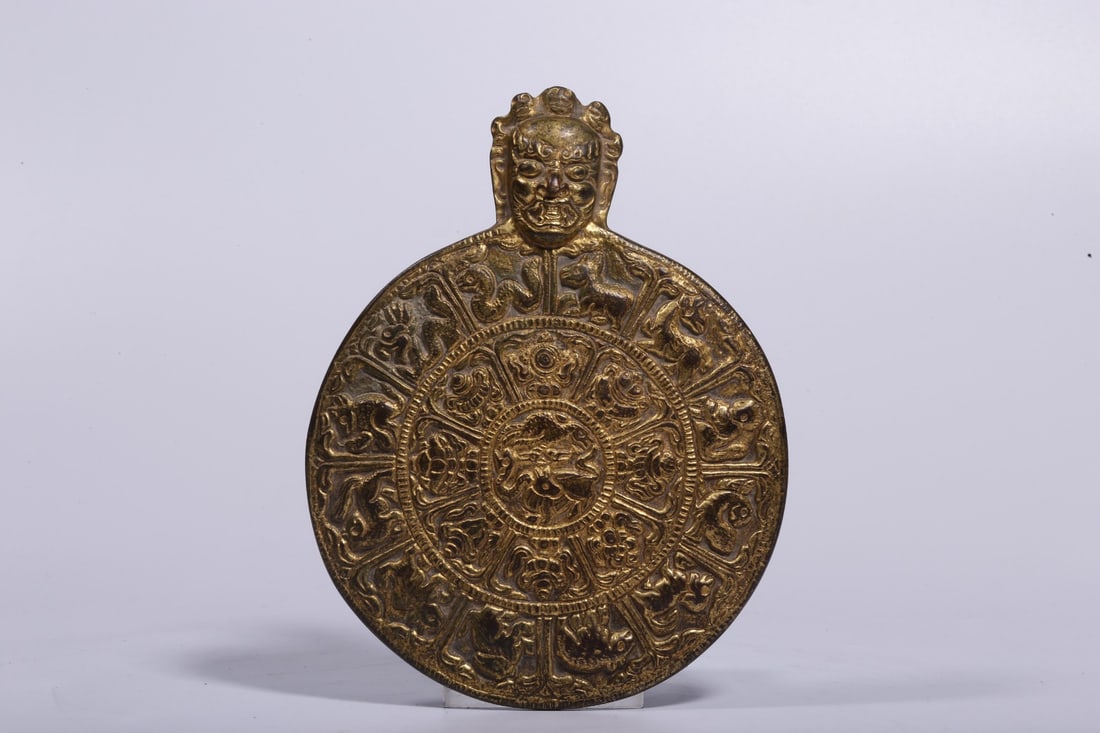 An Exquisite Gilt Bronze The twelve Chinese zodiac signs Brand (1 of 8)