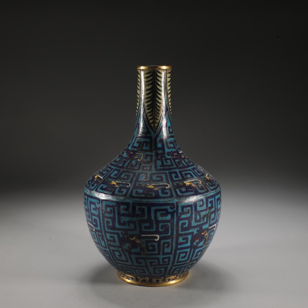 An Exquisite Cloisonne Dragon Pattern Vase - 3