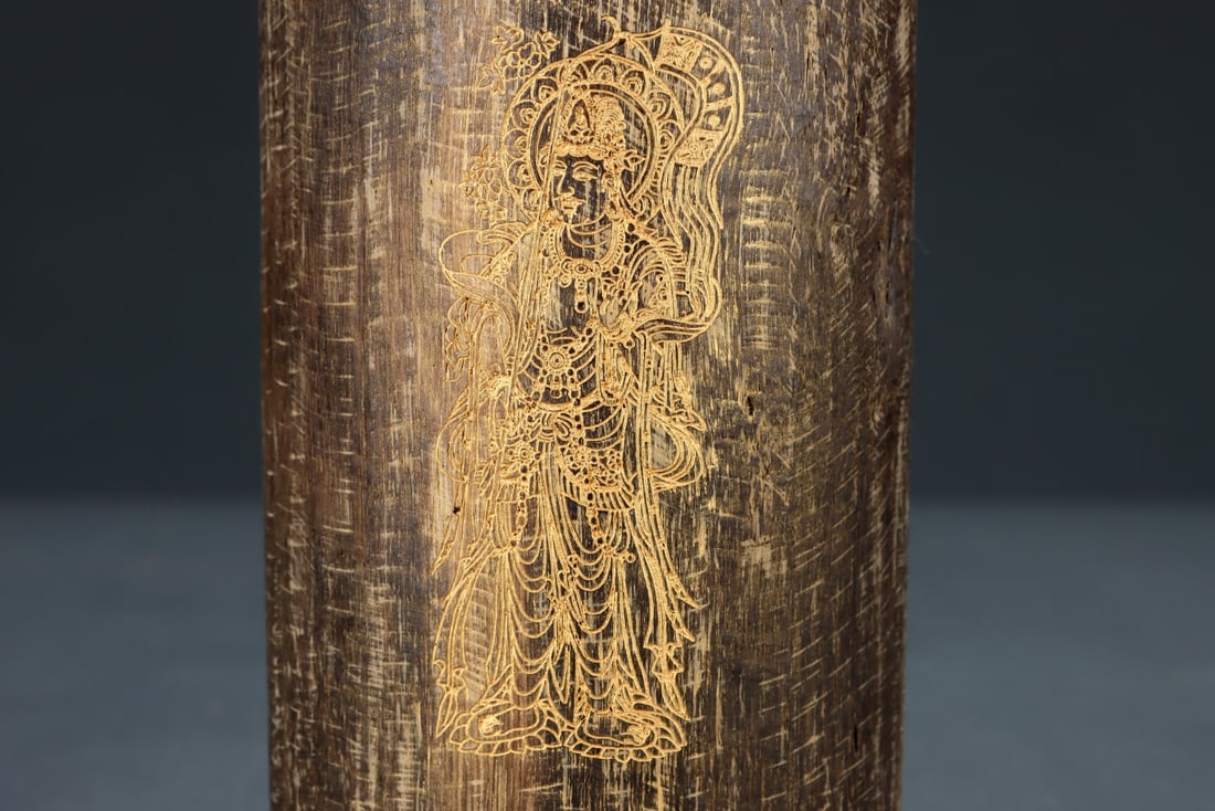 An Exquisite Eaglewood Buddha Statue Pattern Ornament - 3