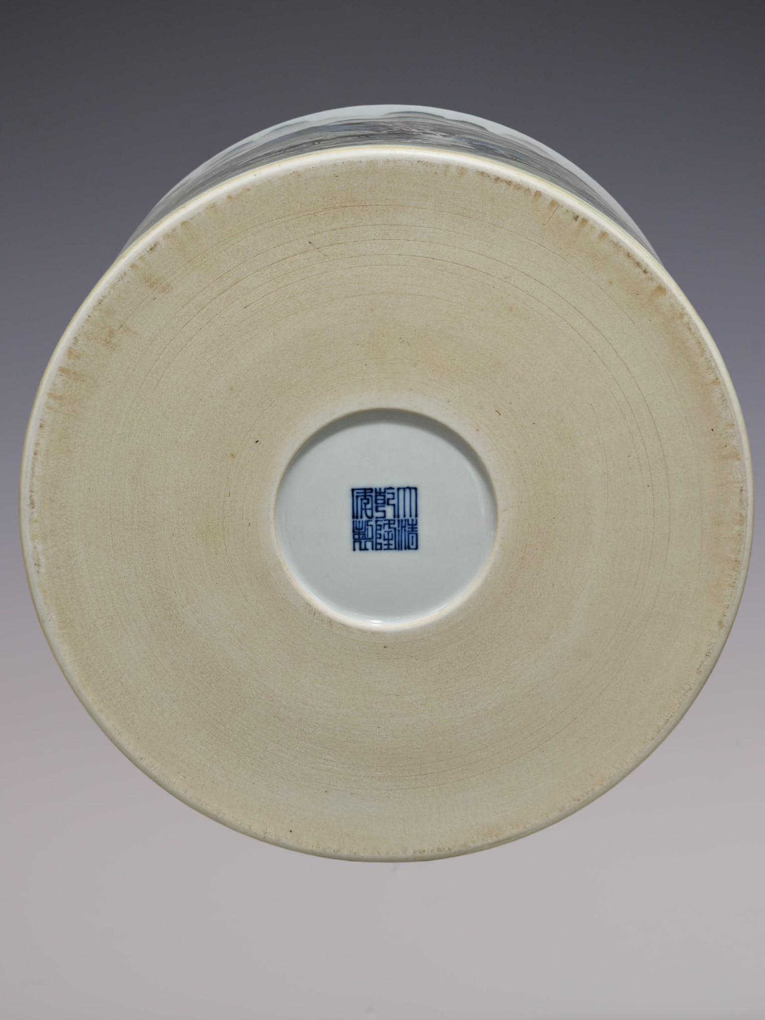 An Exquisite Enamel Landscape Pattern Brush Pot - 9