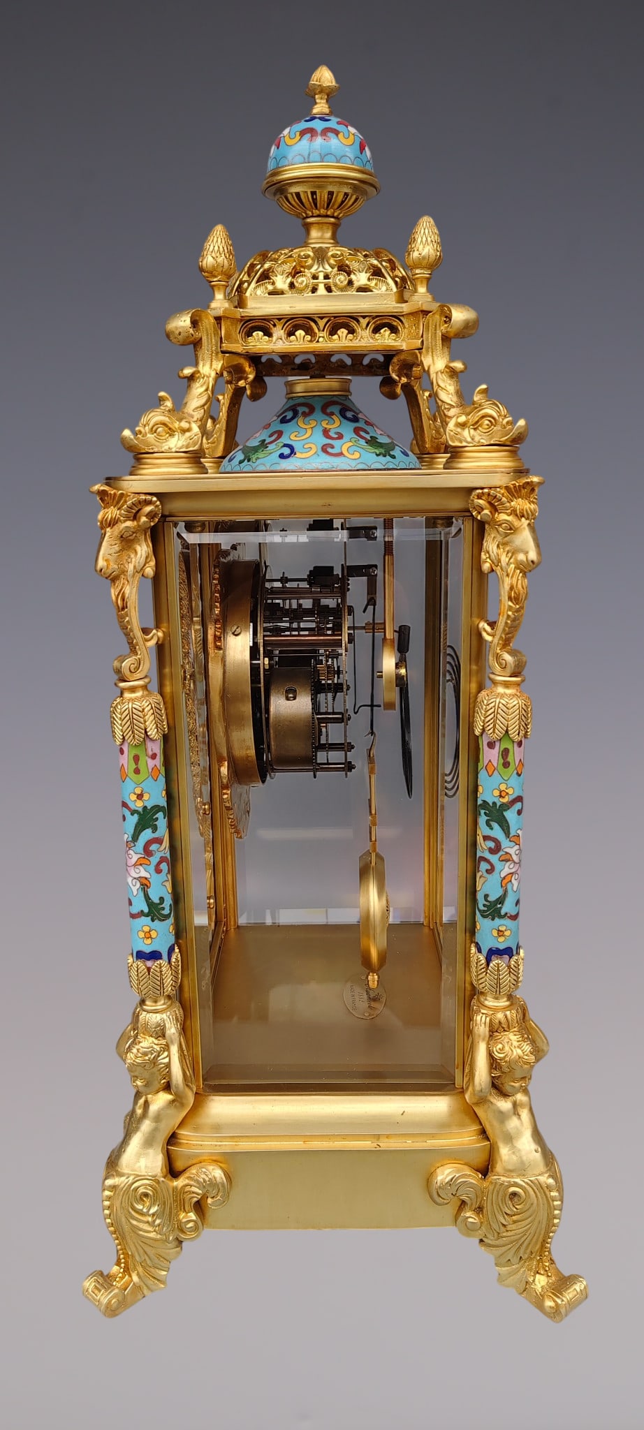 An Exquisite Gilt Bronze Lotus Pattern Clock - 3