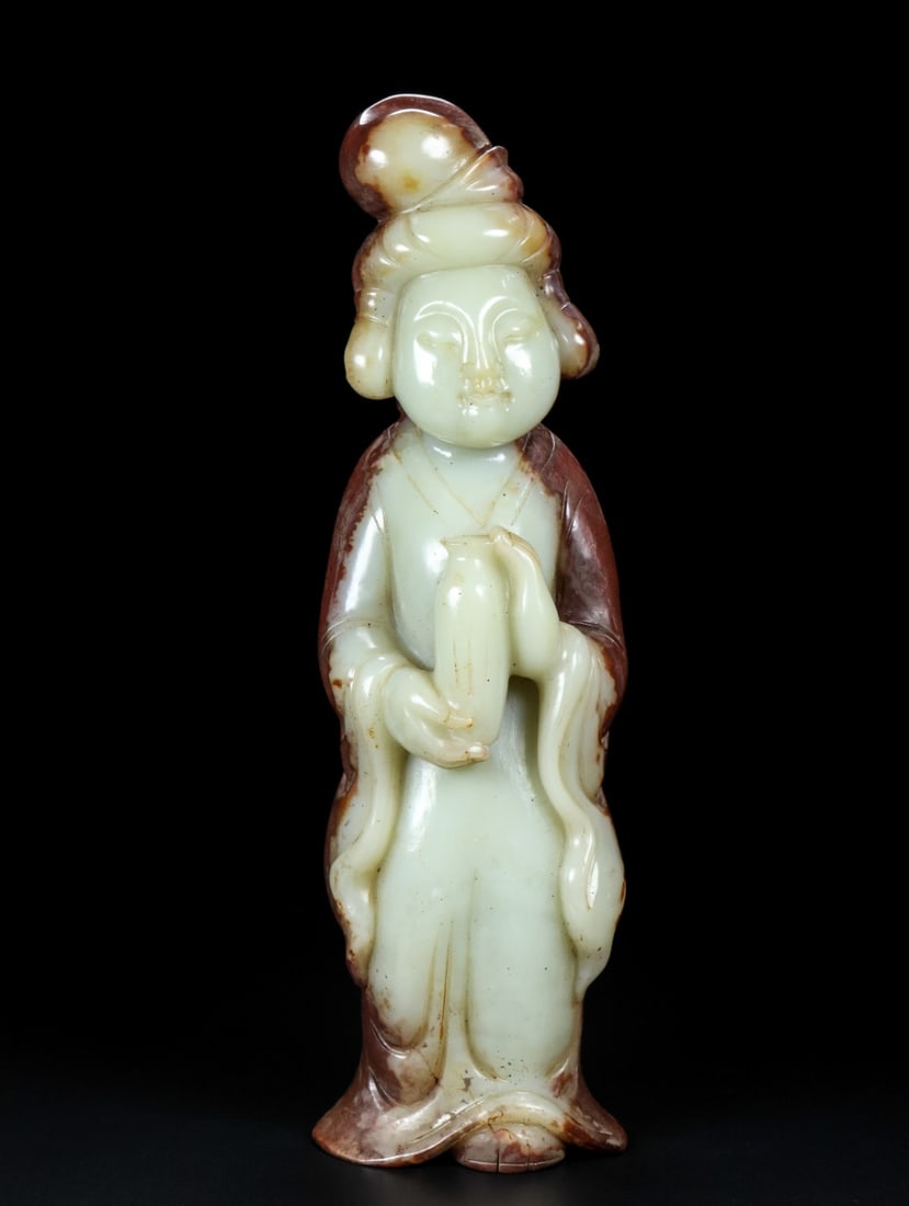 An Exquisite White Jade Figure (1 of 9)