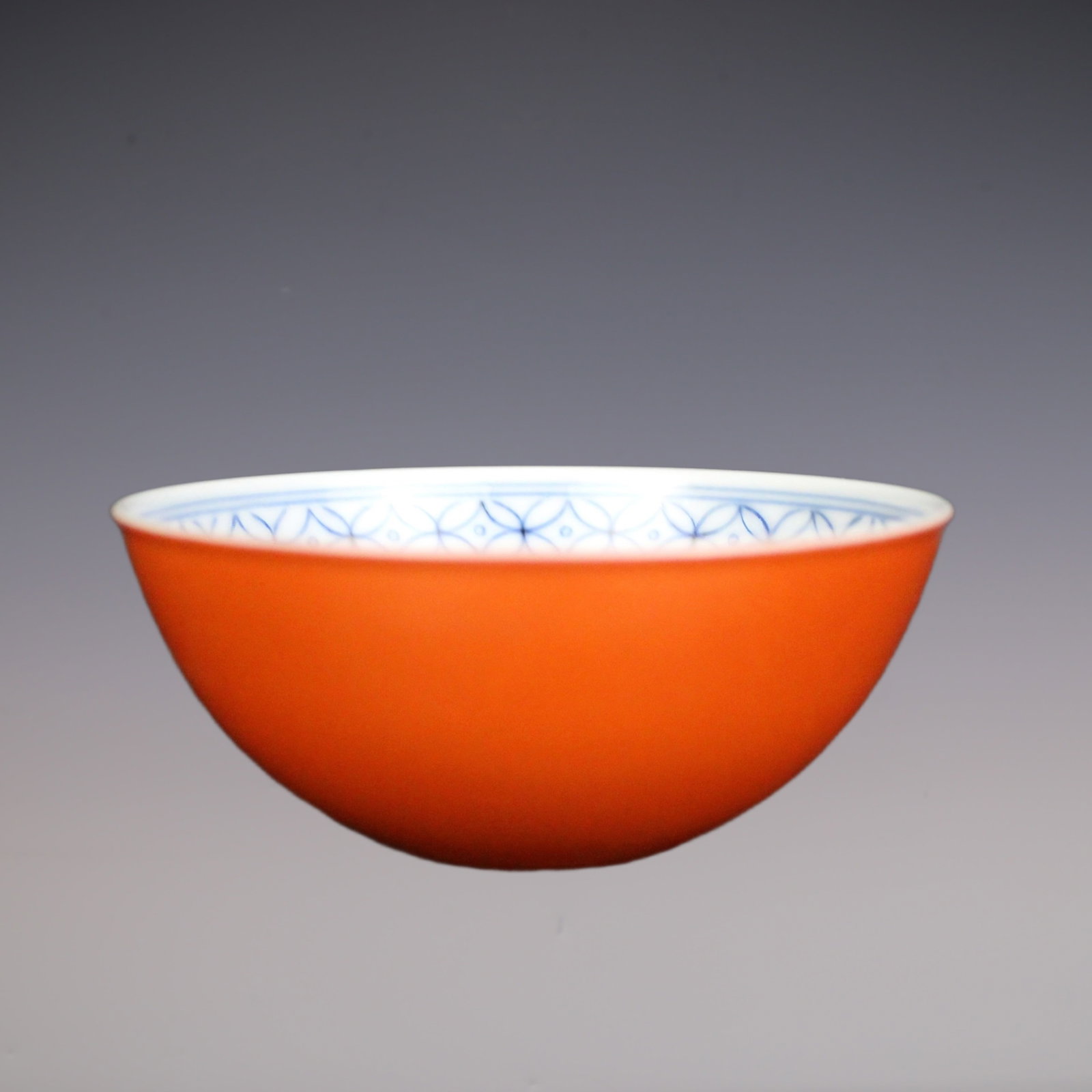 An Exquisite Wucai Blue and White Ruby Red-Glazed Character and Story Pattern Bowl: An Exquisite Wucai Blue and White Ruby Red-Glazed Character and Story Pattern Bowl Qing Dynasty, China Yongzheng Six-character Mark