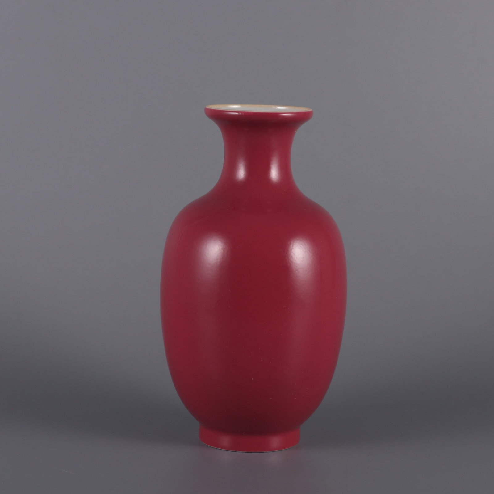 An Exquisite Ruby Red-Glazed Vase - 2