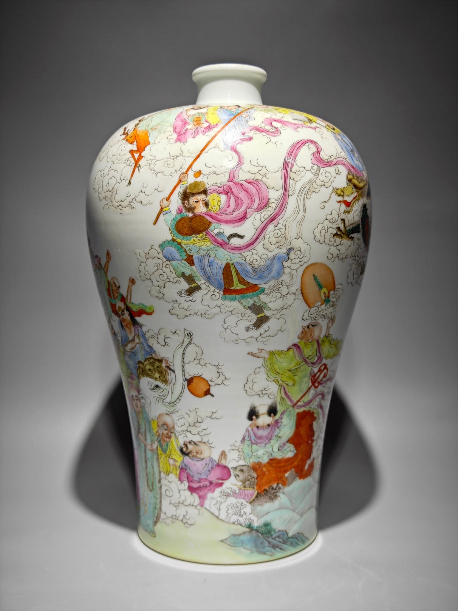 An Exquisite Famille-Rose Character and Story Pattern with poem Vase: An Exquisite Famille-Rose Character and Story Pattern with poem Vase Qing Dynasty, China Yongzheng Six-character Mark