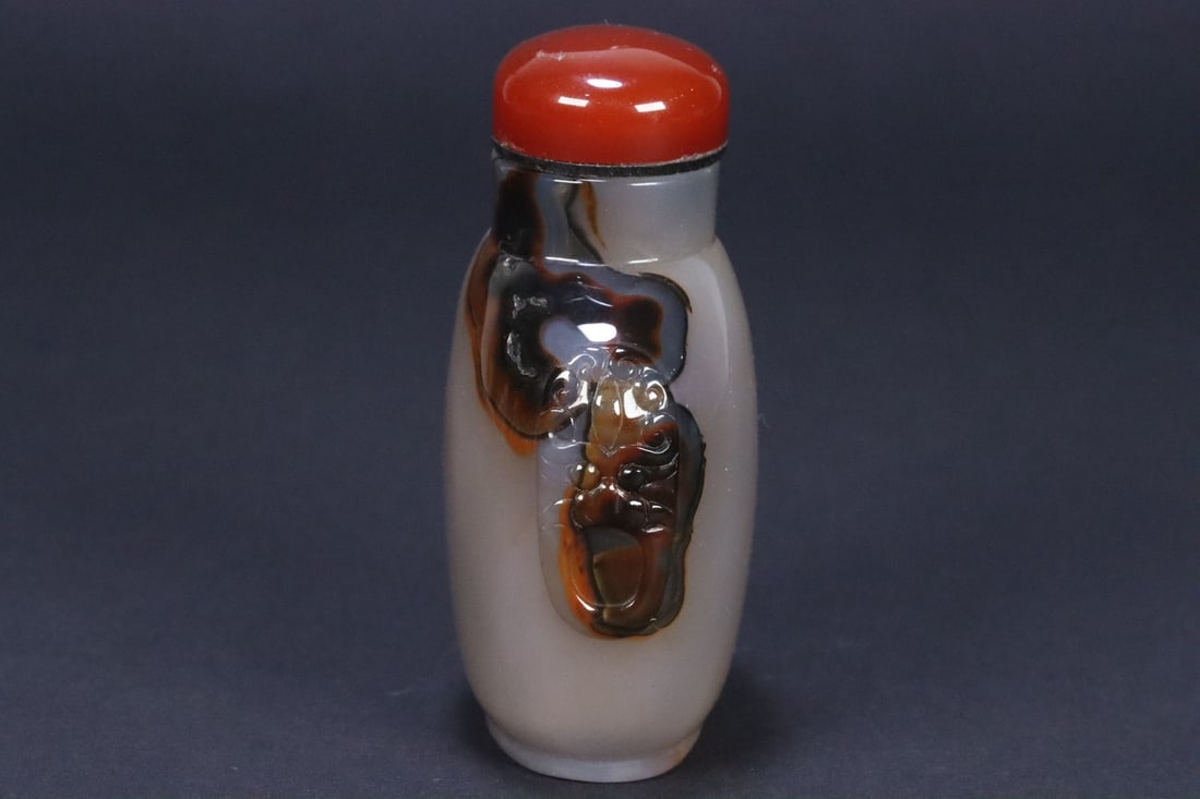 An Exquisite Agate Double-Ears Snuff Bottle - 2