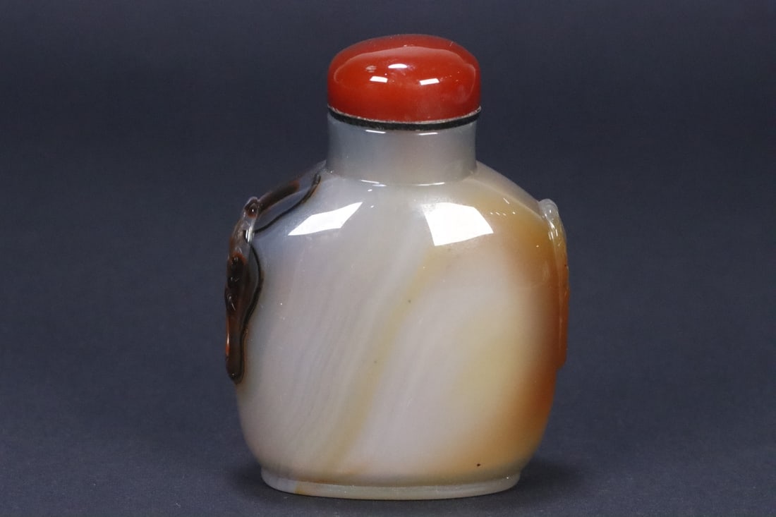 An Exquisite Agate Double-Ears Snuff Bottle - 3