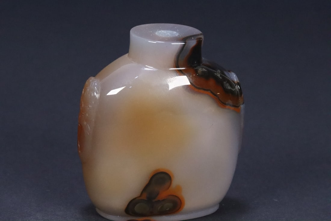 An Exquisite Agate Double-Ears Snuff Bottle - 4