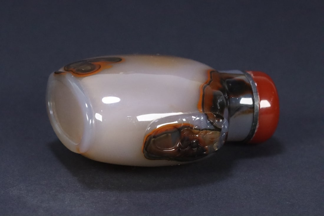 An Exquisite Agate Double-Ears Snuff Bottle - 6