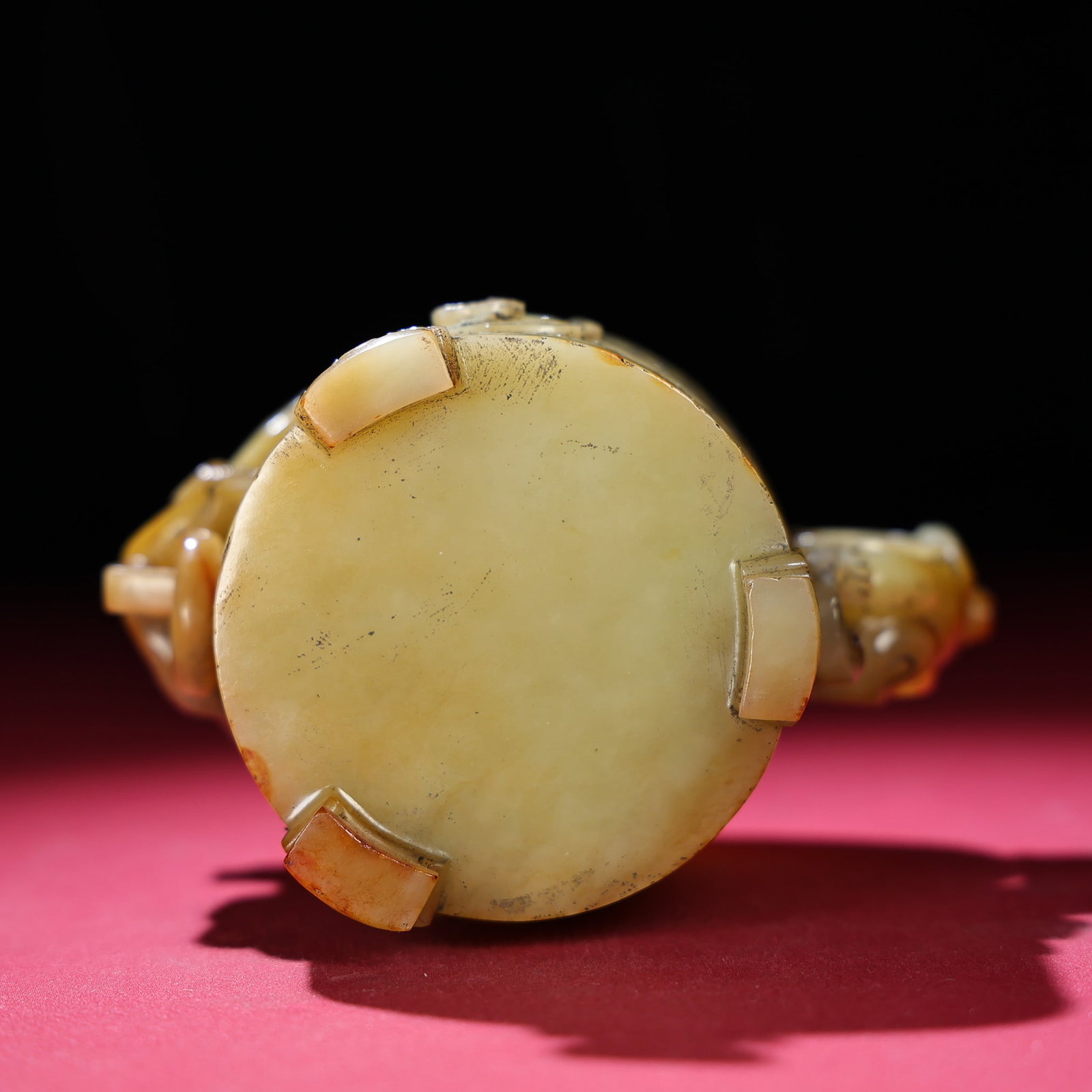 An Exquisite White Jade Phoenix Pattern Cup - 9