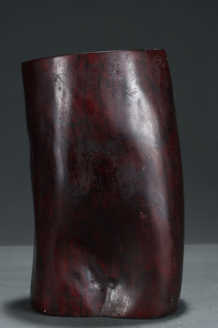 An Exquisite Eaglewood Flower Pattern Brush Pot - 6