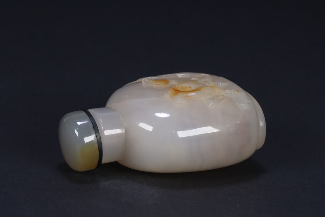 An Exquisite Agate Horse Pattern Snuff Bottle - 5