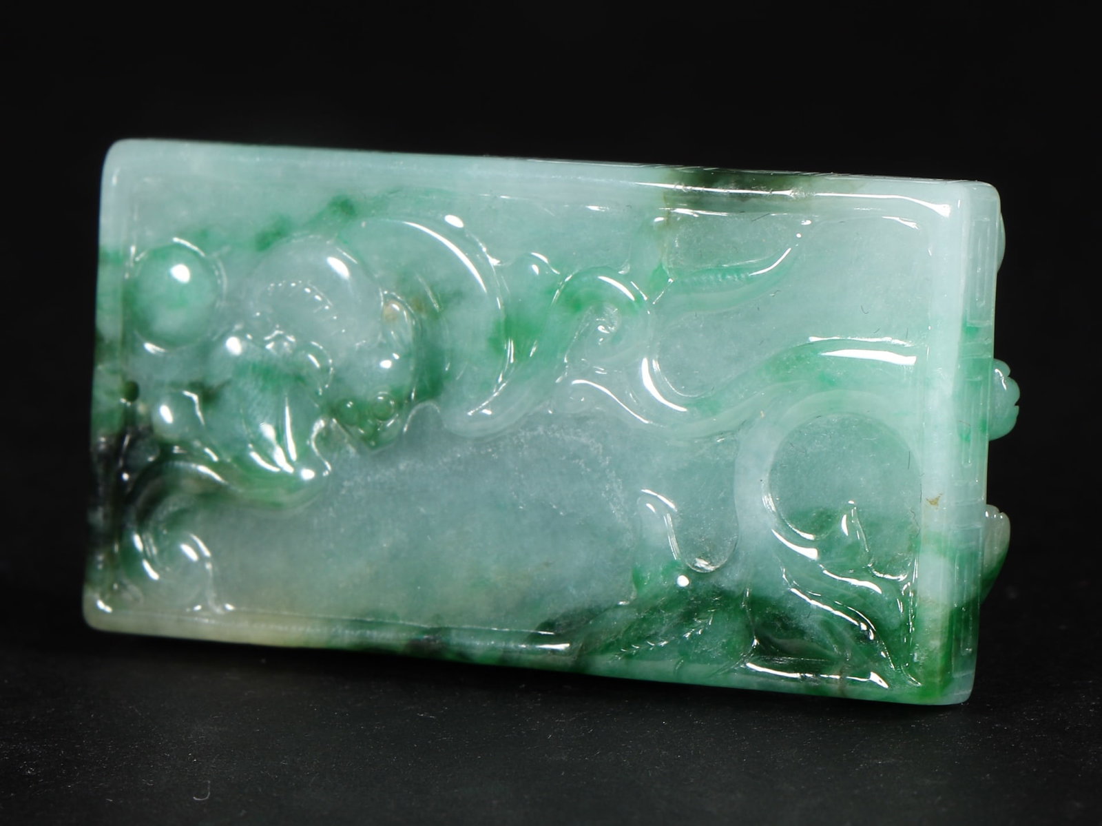 An Exquisite Jadeite Auspicious Beast Pattern Ornament - 6