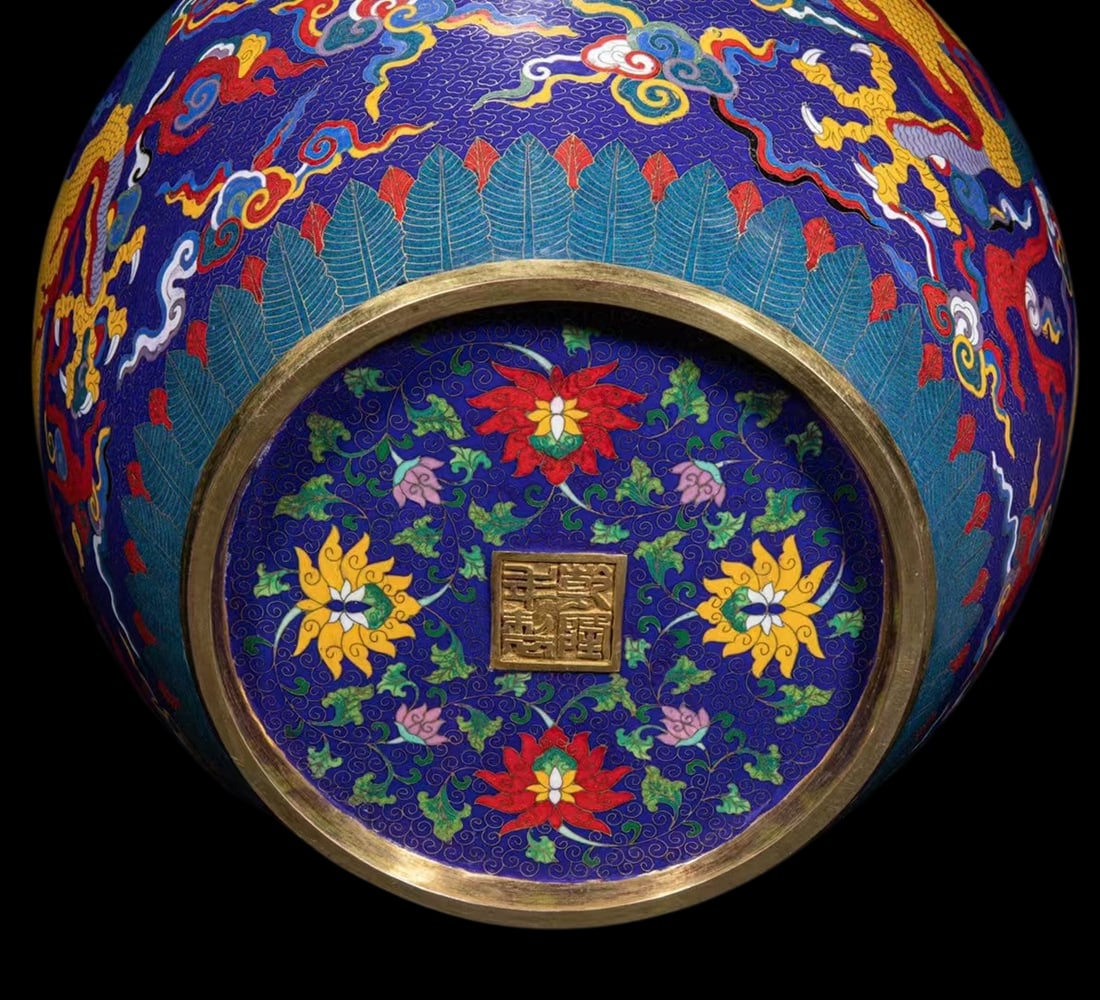 A Exquisite Cloisonne Dragon Pattern Jar - 6