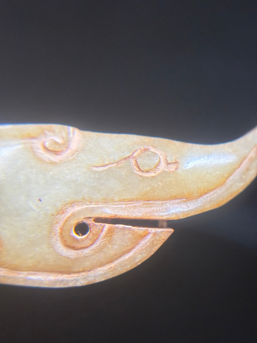 An Exquisite White Jade Dragon - 6