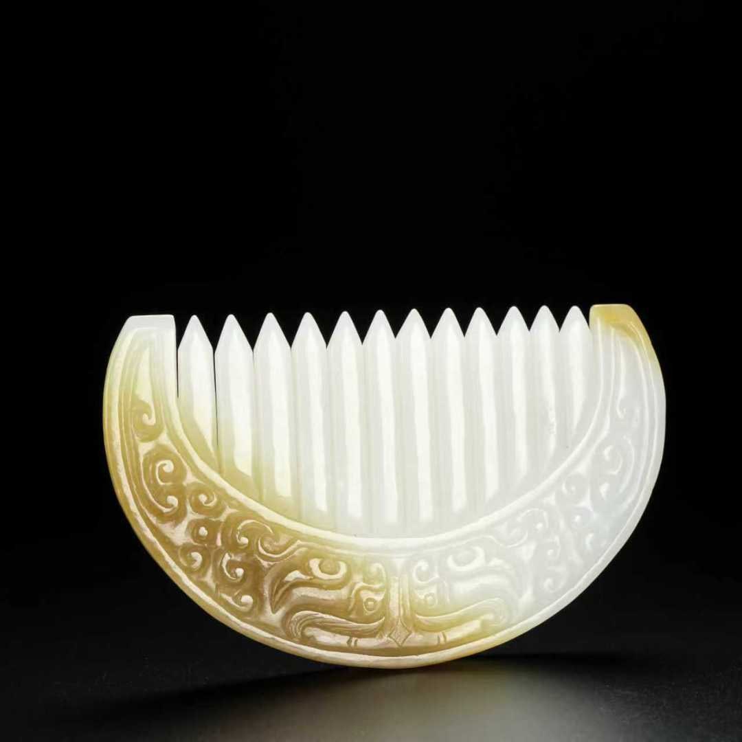A Exquisite Hotan Jade Comb - 5