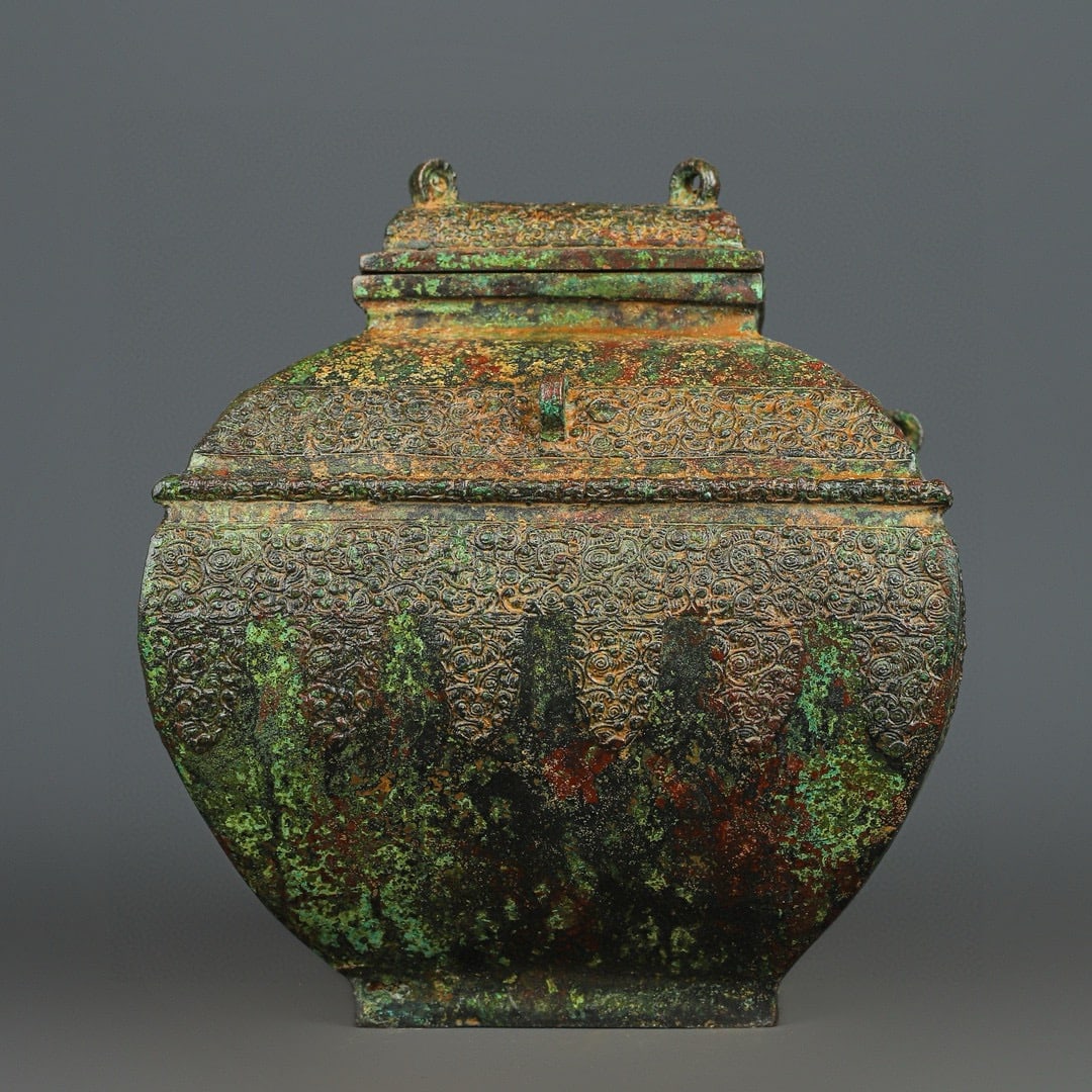A Exquisite Bronze Jar - 4