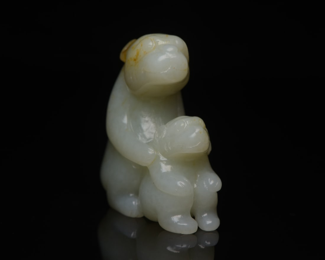 A Exquisite Hotan Jade Bear - 3
