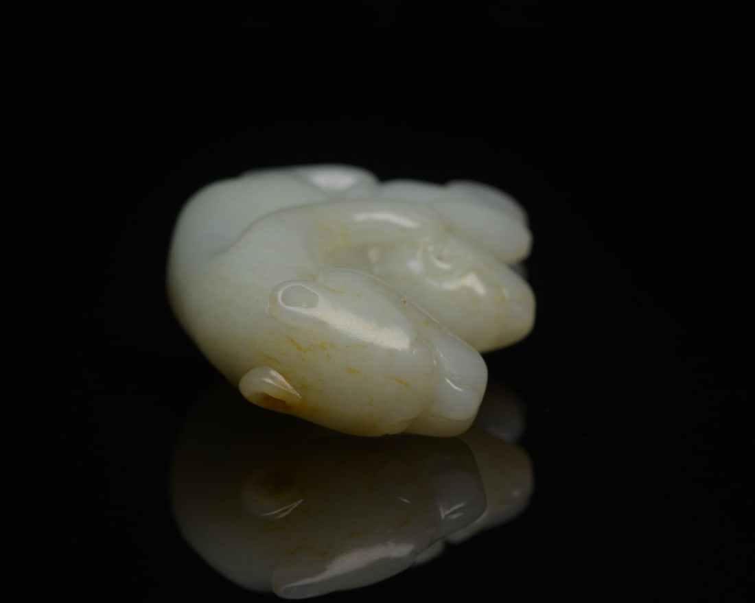 A Exquisite Hotan Jade Bear - 5