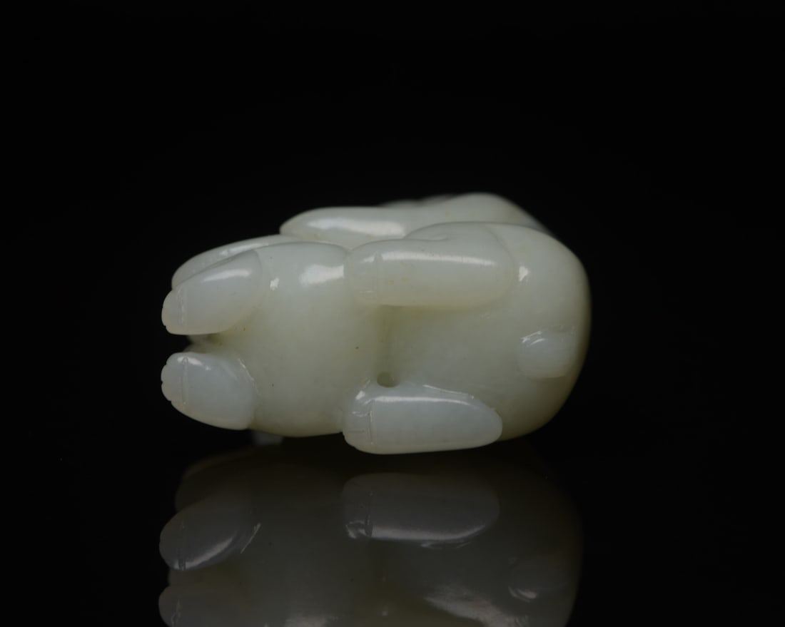 A Exquisite Hotan Jade Bear - 6