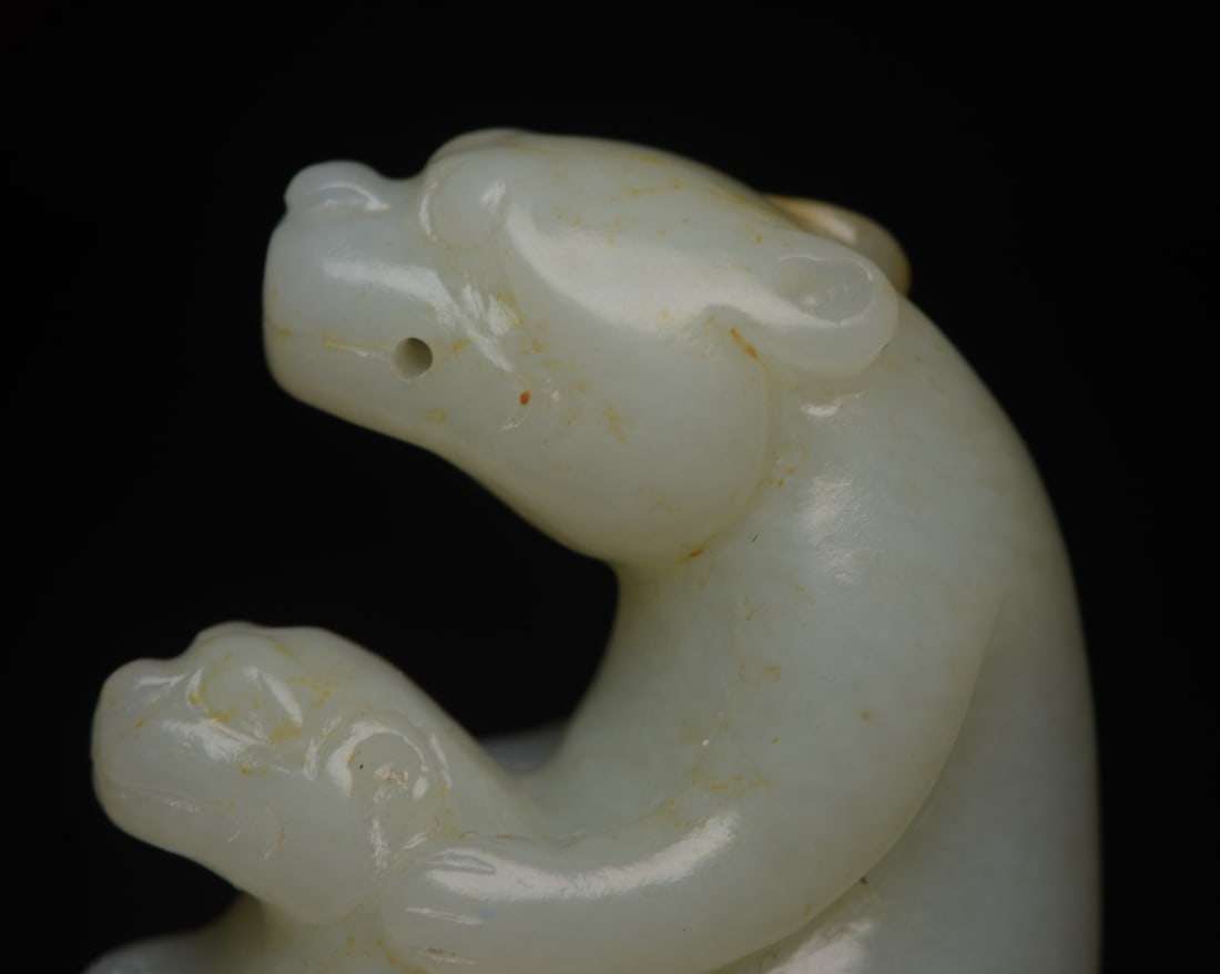 A Exquisite Hotan Jade Bear - 7