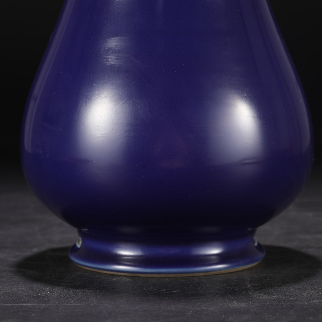 A Exquisite Ji Blue Glazed String Pattern Vase - 4
