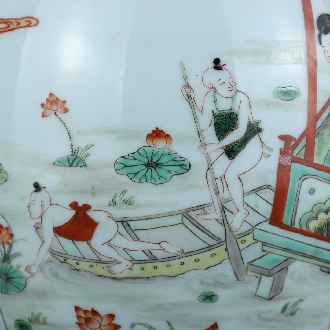 A Exquisite Wucai Character and Story Pattern Jar - 6